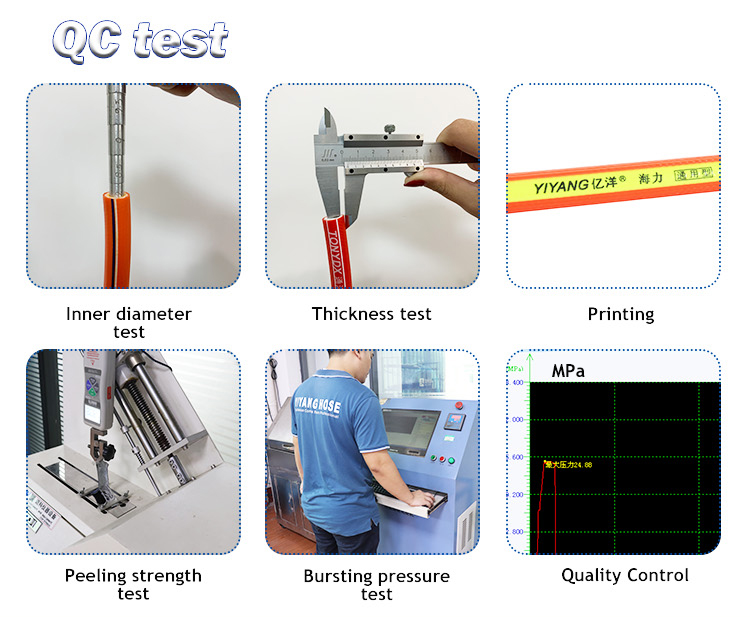 5 layers high pressure PVC spray hose 8.5mm