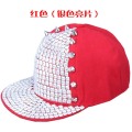 Flat brim acrylic design fashion rivet punk snapback cap hat