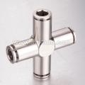 Union Cross  Pneumatic Brass Push-in Fitting