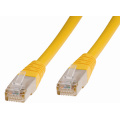 CAT6A 3M 27awg jaune cuivre version SF/UTP Patch Cord