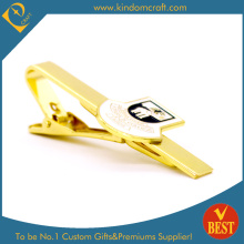 Professionelle kundenspezifische hochwertige Überzug Goldene Krawatte Clip für Geschenk