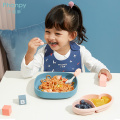 Reusable Silicone Feeding Plate For Toddlers Dinner Plate