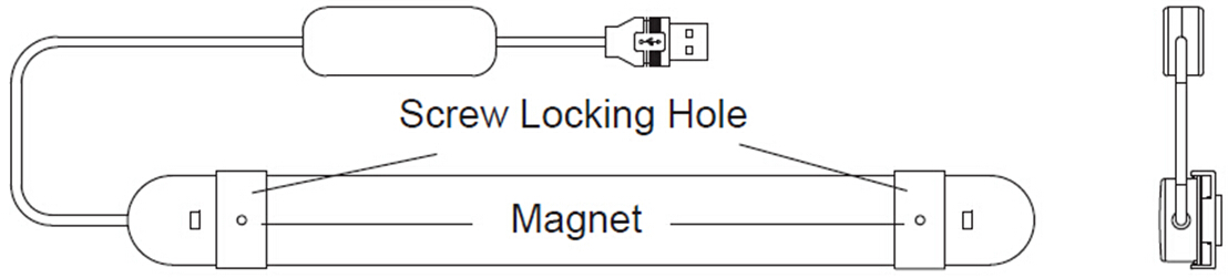 magnet led dormitory light