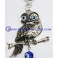 Blue evil eye owl pendant car decoration