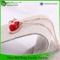 14K Stainless Steel Natural Red Stone Necklace