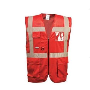 En471 Yellow High Visibility Safety Vest, Factory in Ningbo, China