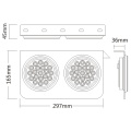 Luz trasera de remolque a prueba de agua de 24 V 40 LED IP67