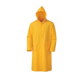 Heavy duty pvc polyester adult yellow plastic raincoat