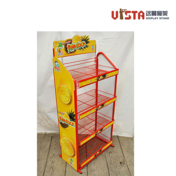 Metal Wire Mesh Snack Food Storage Display Stand