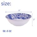 9 Inch Melamine Shallow Bowls set of 6