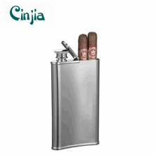 Cigar Tube Stainless Steel Hip Flask