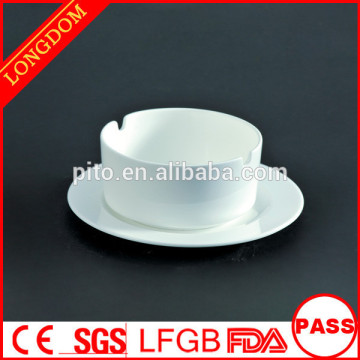 wholesale two-hole shape ceramic/porcelain astray