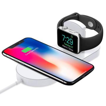 2 em 1 carregador sem fio iWatch e telefone