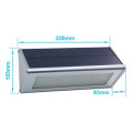 Solar Wall Lights Outdoor Aluminium Alloy 48 LED Microwave Radar Sensor Waterproof Energy Saving Lamp Lamps for Garden