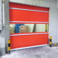 Flexible plastic fast rolling up door