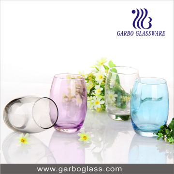 Spray Colored Bowling Glass Water Cup Set