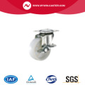 Plastic PP Swivel Caster Wheels , Zinc Plated Solid Caster Wheels