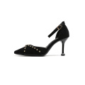 Rivet Femme Fortement Toe Escarpins À Talons Hauts