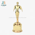 Regalo promocional Gold Custom Enamel Star Logo Metal Oscar Crystal Trophy en Stock