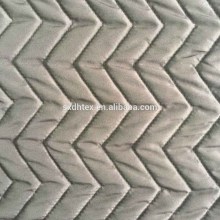 velboa/polyester embroidered thermal padded fabric with quilting for down coats/jacket