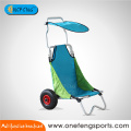 Aluminum deluxe multifunction beach cart