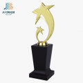 Regalo promocional Gold Custom Enamel Star Logo Metal Oscar Crystal Trophy en Stock