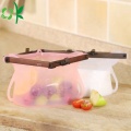 Hot Selling 500ML Reusable Silicone Food Storage Bag