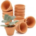 1 1/2 inch Terracotta Pots with Drainage Holes