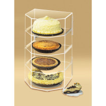 Affichage acrylique pour gâteaux, vitrine acrylique à grande surface