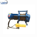 Fast line speed mini electric winch provided