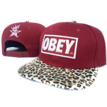 2013 Wholesale leopard print Obey Snapback cap Men Hip Pop Baseball cap Unisex Snapback hat Obey hat