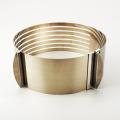 High quality stainless steel cake mould adjustable