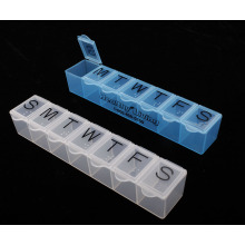 7 Days Plastic Pill Box with Braille Plb22