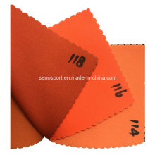 Matériau imperméable à l&#39;élastique en néoprène en néoprène d&#39;orange (SNNF02)