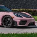 Pet oolong Tea Milk Milk Pink Car Wrap Film