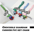 A cadeia chave de moda de crocodilo guardian pvc