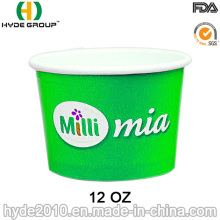 12oz Environmental Disposable Soup Paper Bowl with Lids (12oz-2)