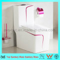 Salle de bain Ceramic Rose Red Color One-Piece Toilet