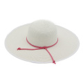 Retro large brim beach hat fedora straw hat