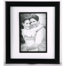 Cadre Photo en plastique noir 10x15cm classique