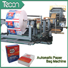 Bolsa de papel que hace la máquina con la impresión de 4 colores en línea