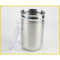 Stainless Steel Food Storage Jar with Plastic Lip