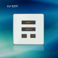 1-6 Gangs Lighting Switch Touch Panel Aluminiumlegierung Material (AD-ST1000K-CAN)