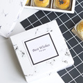 Marble pattern paper food storage boxes