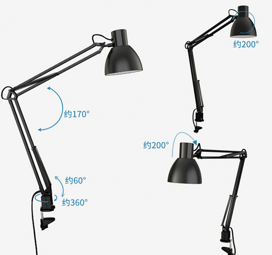 Reading Clip Desk Lamp 