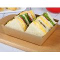 China Wholesale Brown Kraft Paper Standard Sandwich Packaging Box