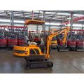 Rhinoceros Mini Excavator XN12 com o motor Kubota e a tampa traseira aberta