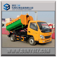 Gasolina y motor de CNG T-King 4X2 Gancho Ascensor / Roll-off camión de basura