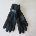 men's fleece gloves with PU on the palm