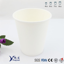 20cl Recyclable Plain White Bakery Einzelne Wand Papier Cups